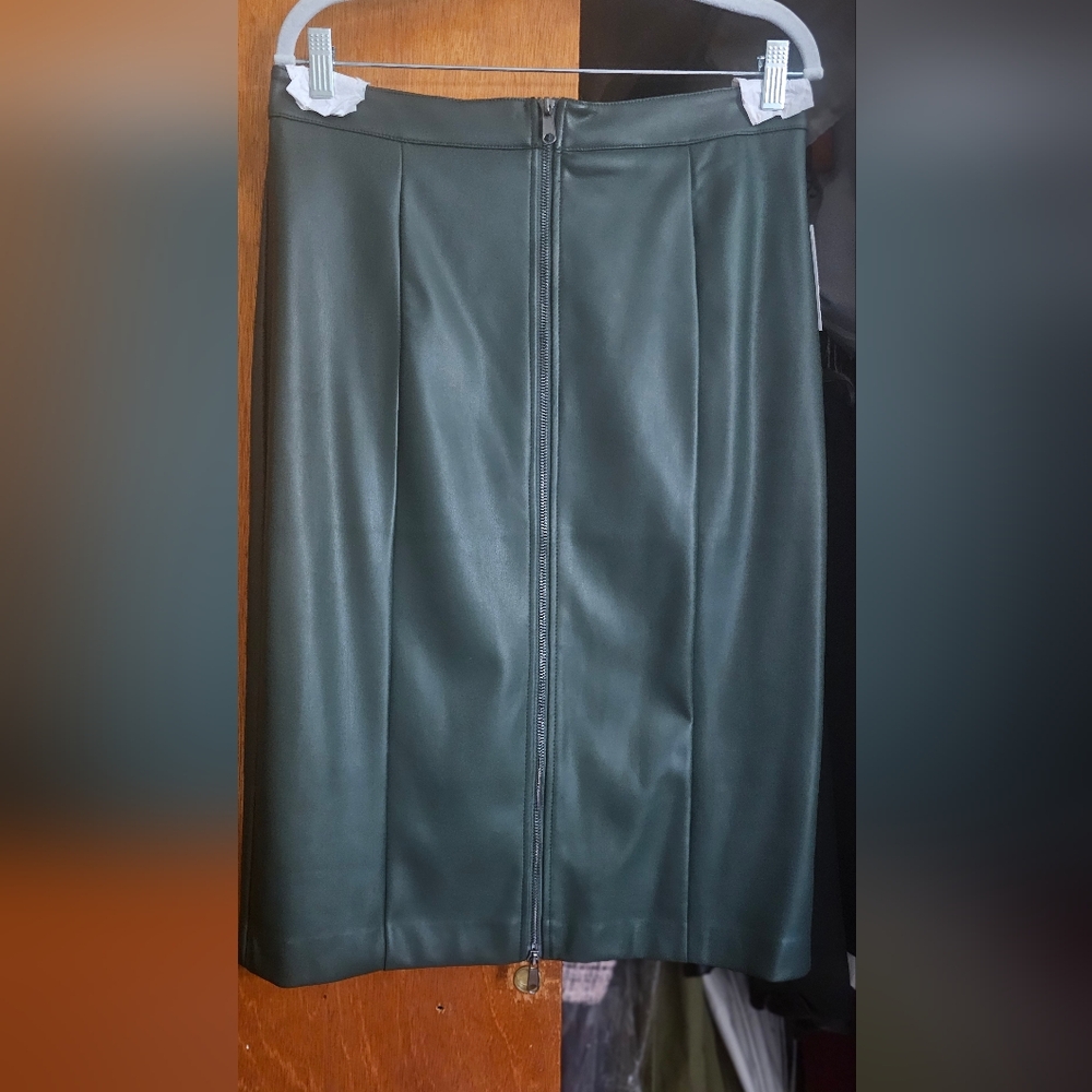 Bar III Dark Green Pencil Skirt